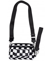 Crossbody-8036-7 CHECK BLACK